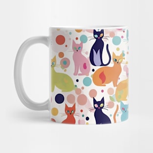 Cat Kaleidoscope: A Burst of Colorful Feline Patterns Mug